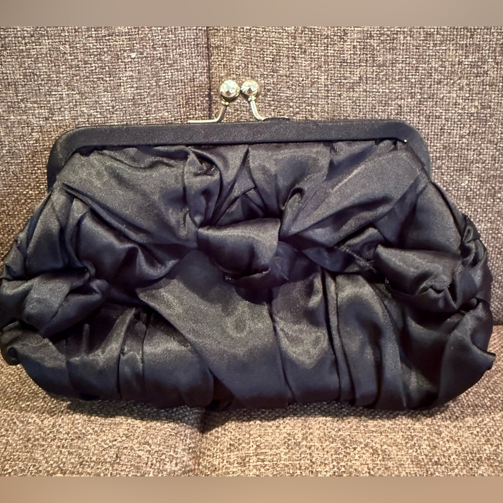 WHBM satin clutch